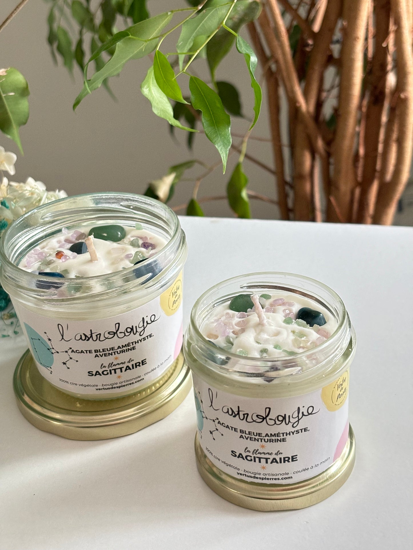 Bougie artisanale parfumée - AstroBougie signe du Sagittaire