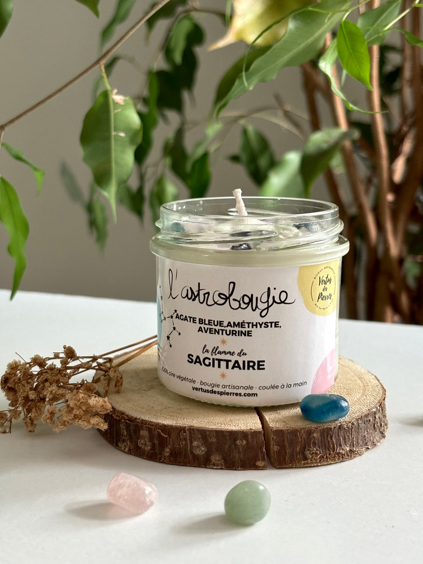 Bougie artisanale parfumée - AstroBougie signe du Sagittaire
