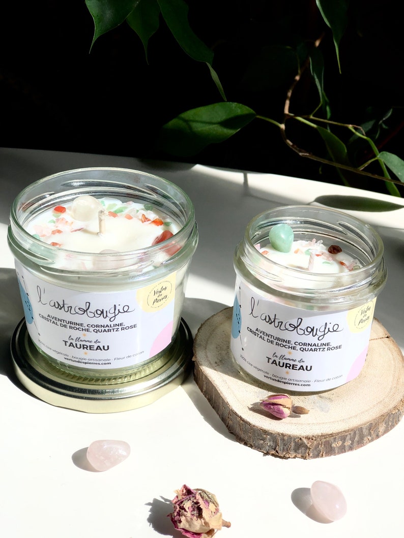 Handmade scented candle - AstroBougie sign of Taurus