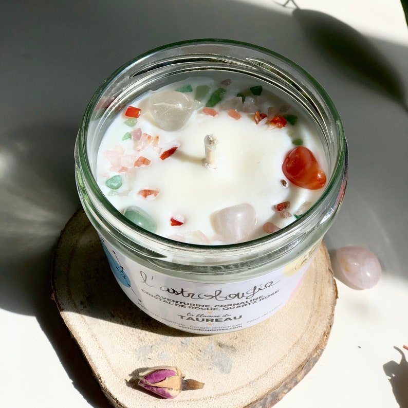 Handmade scented candle - AstroBougie sign of Taurus