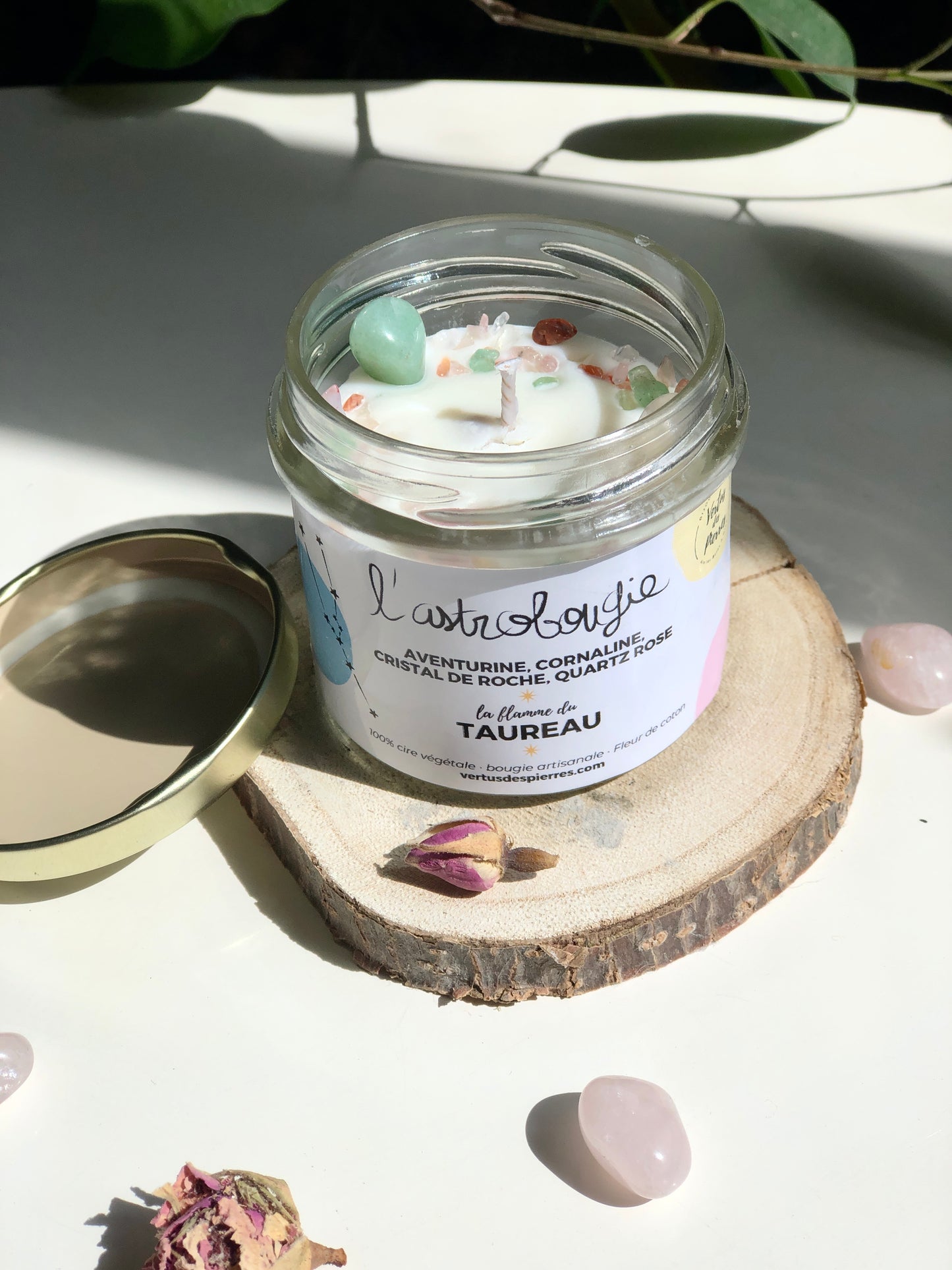 Handmade scented candle - AstroBougie sign of Taurus