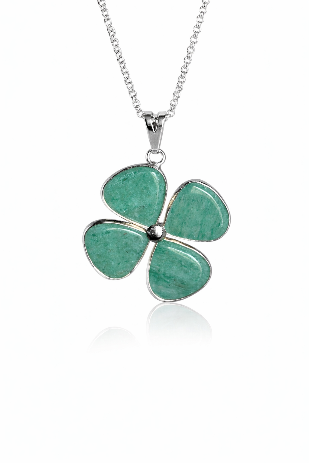 Pendentif Aventurine - trèfle