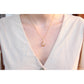 Pendentif en forme de goûte en Citrine - doré