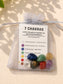 Kit pochon 7 chakras, lot de 7 pierres