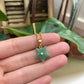 Aventurine pendant - star • gold
