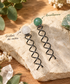 Stone Hair Spiral Twist, Spin Bun Holders 