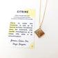 Pendentif Citrine - pyramide