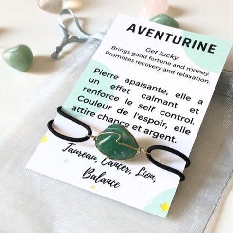 Bracelet Aventurine - chance et argent