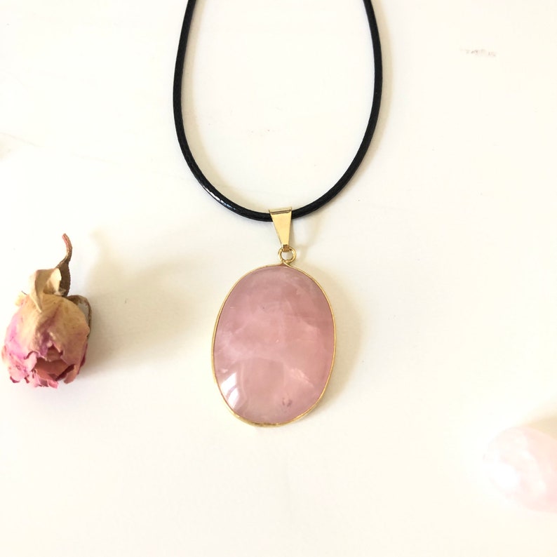 Pendentif Quartz Rose - Cabochon